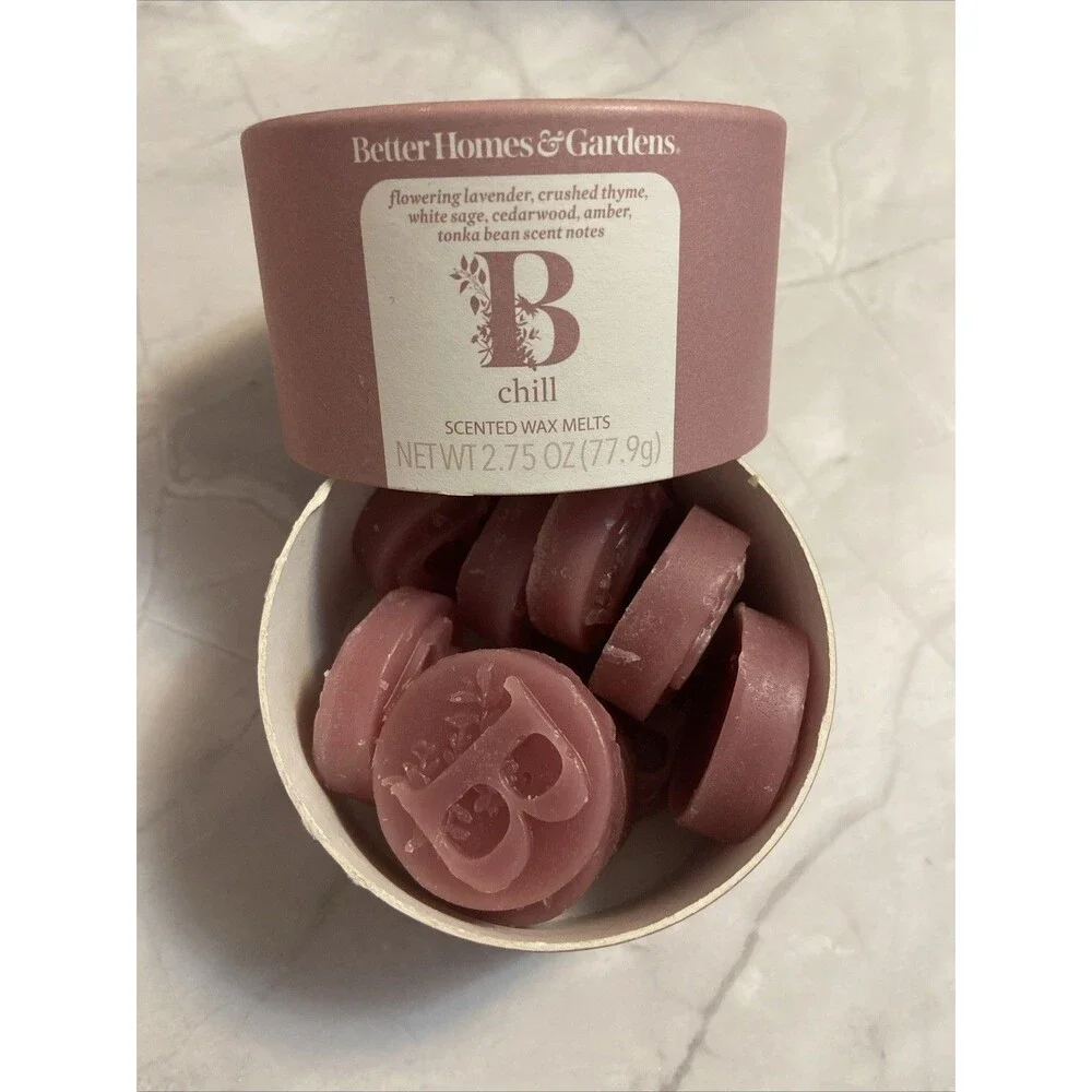 Better Homes & Gardens Essential Oil Infused Wax Melt Chill Aromatherapy 2.75 oz